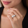 Thumbnail Image 3 of 4 CT. T.W. Diamond Double Row Anniversary Band in 10K White Gold