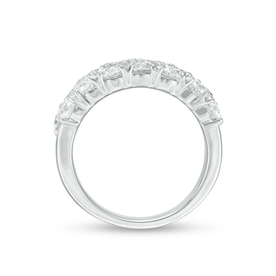 4 CT. T.w. Diamond Double Row Anniversary Band in 10K White Gold