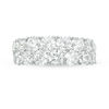 Thumbnail Image 6 of 4 CT. T.W. Diamond Double Row Anniversary Band in 10K White Gold
