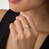 Thumbnail Image 3 of 1/5 CT. T.W. Composite Diamond Marquise Frame Beaded Shank Ring in 10K Rose Gold