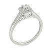 Thumbnail Image 1 of 1/6 CT. T.W. Princess-Cut Diamond Frame Promise Ring in Sterling Silver