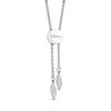 Thumbnail Image 3 of Enchanted Disney Pocahontas 1/10 CT. T.W. Diamond Feather Bolo Bracelet in Sterling Silver and 10K Gold - 9.75"