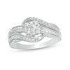 Thumbnail Image 0 of 1/3 CT. T.W. Diamond Frame Vintage-Style Bypass Ring in 10K White Gold