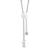 Thumbnail Image 3 of Enchanted Disney Mulan Garnet and 1/10 CT. T.W. Diamond Bolo Bracelet in Sterling Silver and 10K Rose Gold - 9.75&quot;