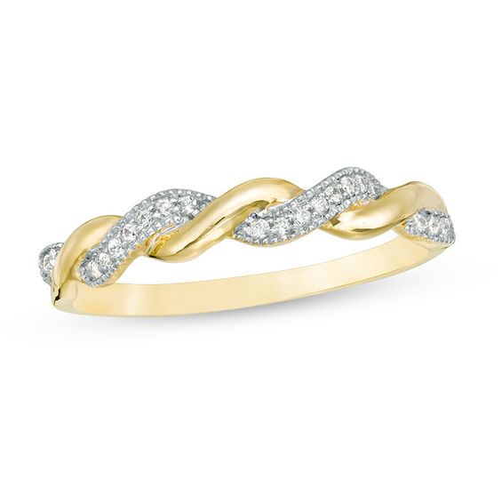  Modern Contemporary Rings 10K Yellow Gold Diamond Accented Open Heart  Ring with Pavé Set Gems (J-K Color, I1-I2 Clarity) - Size 3: Clothing,  Shoes & Jewelry