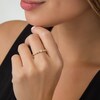 Thumbnail Image 3 of 1/15 CT. T.W. Diamond Three Stone Beaded Band in 10K Gold