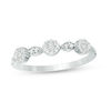 Thumbnail Image 1 of 1/5 CT. T.W. Diamond Alternating Marquise and Circle Band in 10K White Gold