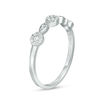 Thumbnail Image 2 of 1/5 CT. T.W. Diamond Alternating Marquise and Circle Band in 10K White Gold