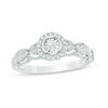 Thumbnail Image 0 of 1/6 CT. T.W. Diamond Frame Vintage-Style Engagement Ring in 10K White Gold