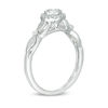 Thumbnail Image 1 of 1/6 CT. T.W. Diamond Frame Vintage-Style Engagement Ring in 10K White Gold