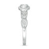 Thumbnail Image 3 of 1/6 CT. T.W. Diamond Frame Vintage-Style Engagement Ring in 10K White Gold