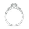 Thumbnail Image 4 of 1/6 CT. T.W. Diamond Frame Vintage-Style Engagement Ring in 10K White Gold