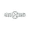 Thumbnail Image 5 of 1/6 CT. T.W. Diamond Frame Vintage-Style Engagement Ring in 10K White Gold