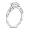 Thumbnail Image 2 of 3/8 CT. T.W. Diamond Cushion Frame Engagement Ring in 10K White Gold