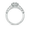 Thumbnail Image 5 of 3/8 CT. T.W. Diamond Cushion Frame Engagement Ring in 10K White Gold