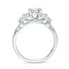 Thumbnail Image 4 of 1/3 CT. T.W. Diamond Past Present Future® Tri-Sides Twist Shank Engagement Ring in 10K White Gold