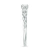 Thumbnail Image 6 of 1/3 CT. T.W. Diamond Past Present Future® Tri-Sides Twist Shank Engagement Ring in 10K White Gold