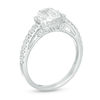 Thumbnail Image 3 of 1 CT. T.W. Emerald-Cut Diamond Three Stone Vintage-Style Engagement Ring in 14K White Gold