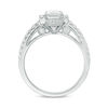Thumbnail Image 5 of 1 CT. T.W. Emerald-Cut Diamond Three Stone Vintage-Style Engagement Ring in 14K White Gold