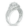 Thumbnail Image 2 of 1 CT. T.W. Diamond Frame Multi-Row Engagement Ring in 10K White Gold