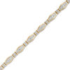 Thumbnail Image 1 of 2 CT. T.W. Diamond Alternating Links Bracelet in 10K Gold