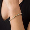 Thumbnail Image 2 of 2 CT. T.W. Diamond Alternating Links Bracelet in 10K Gold