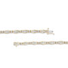 Thumbnail Image 3 of 2 CT. T.W. Diamond Alternating Links Bracelet in 10K Gold