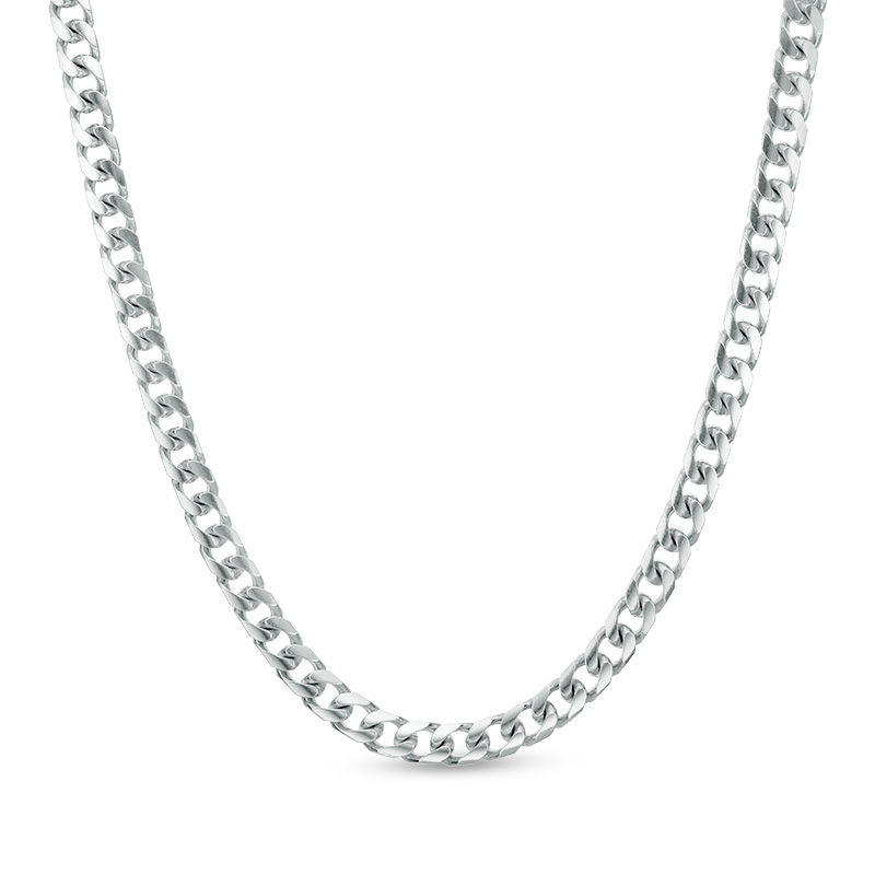 Zales Men's Solid Curb Chain Necklace