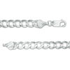 Thumbnail Image 2 of Men's 5.7mm Curb Chain Necklace in Hollow 14K White Gold - 22"