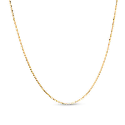 14k Yellow Gold 22" Adjustable Box Pendant Chain/Necklace 1.1MM 4 gram