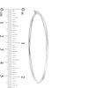 Thumbnail Image 2 of 60.0mm Hoop Earrings in Hollow 14K White Gold