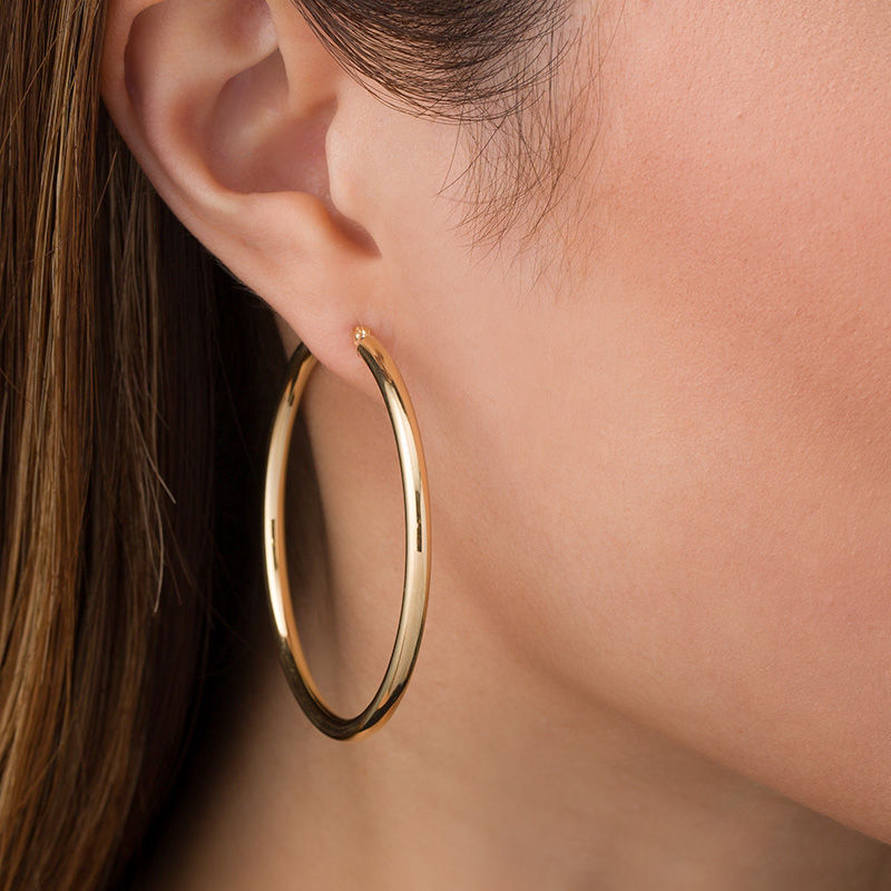 Details more than 154 14 karat gold hoop earrings