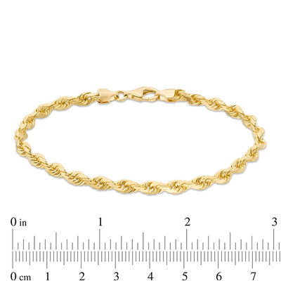 Rope Chain Bracelet in 14K Gold - 8.0 