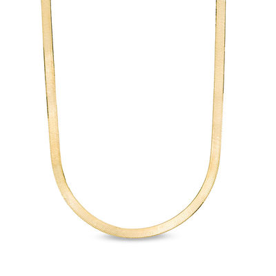 Herringbone Chain Necklace in 14K Gold 