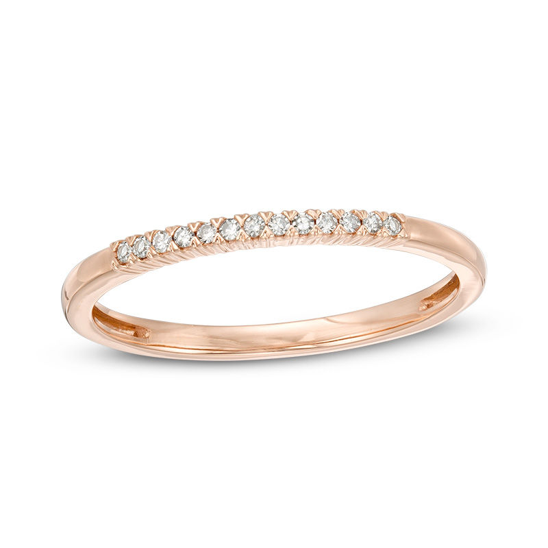 1/20 CT. T.W. Diamond Anniversary Band in 10K Rose Gold