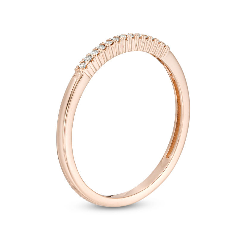 1/20 CT. T.W. Diamond Anniversary Band in 10K Rose Gold