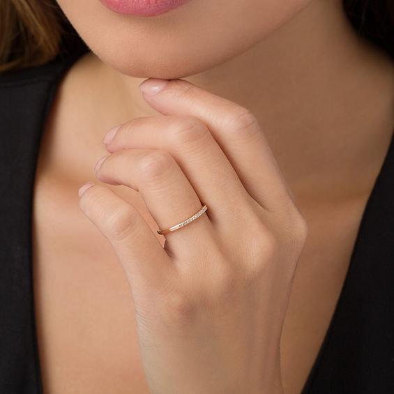 1/20 CT. T.w. Diamond Anniversary Band in 10K Rose Gold