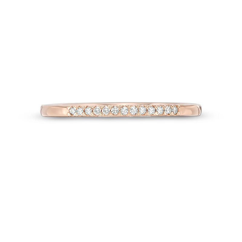 1/20 CT. T.W. Diamond Anniversary Band in 10K Rose Gold