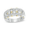 Thumbnail Image 1 of 1 CT. T.W. Diamond Five Stone Riveted Wedding Band in 14K Two-Tone Gold