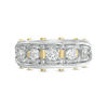 Thumbnail Image 4 of 1 CT. T.W. Diamond Five Stone Riveted Wedding Band in 14K Two-Tone Gold