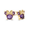 Thumbnail Image 0 of Child's Disney Twinkle Minnie Mouse Amethyst Stud Earrings in 14K Gold