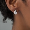 Thumbnail Image 2 of Diamond Accent Teardrop Stud Earrings in Sterling Silver