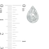 Thumbnail Image 3 of Diamond Accent Teardrop Stud Earrings in Sterling Silver