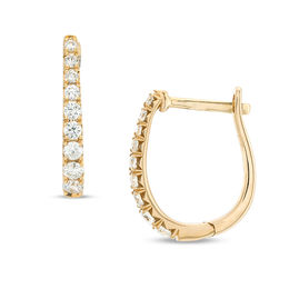 1/4 CT. T.W. Certified Diamond Hoop Earrings in 14K Gold (H/I1)