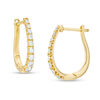 Thumbnail Image 1 of 1/2 CT. T.W. Certified Diamond Hoop Earrings in 14K Gold (H/I1)