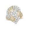 Thumbnail Image 1 of 2 CT. T.W. Composite Diamond Pear-Shaped Spiral Ring in 10K Gold