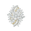 Thumbnail Image 4 of 3 CT. T.W. Composite Diamond Waterfall Ring in 10K Gold