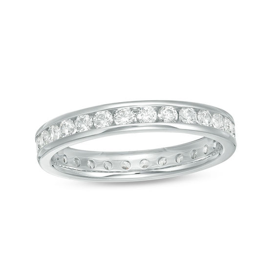1 CT. T.w. Diamond Eternity Band in 14K White Gold (H/Si2)