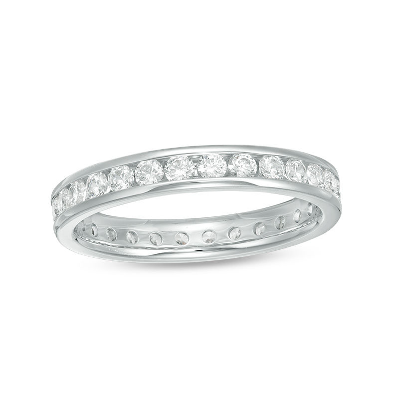 Main Image 1 of 1 CT. T.W. Diamond Eternity Band in 14K White Gold (H/SI2)