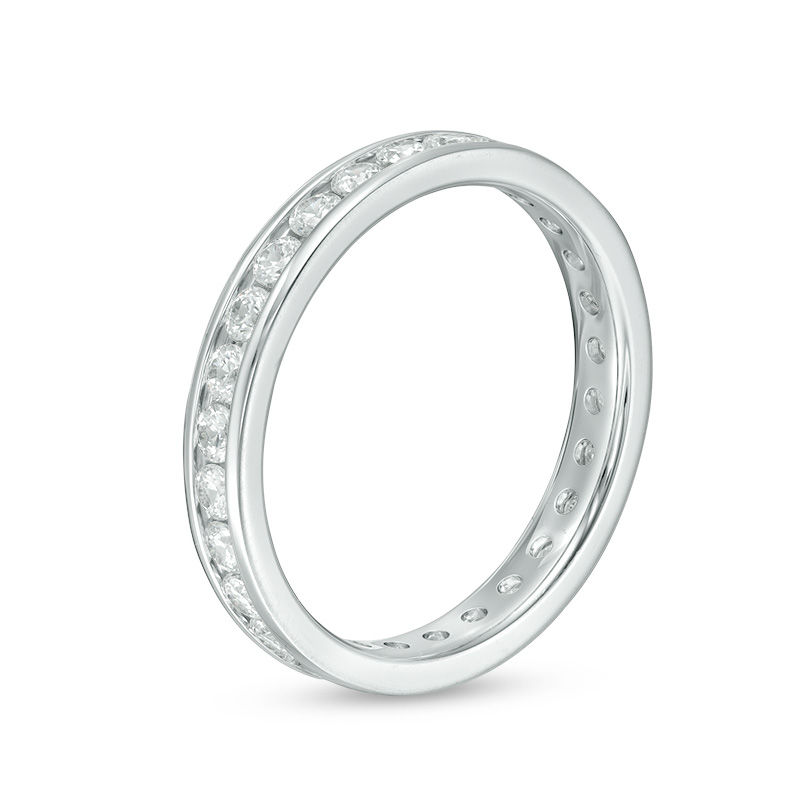Main Image 2 of 1 CT. T.W. Diamond Eternity Band in 14K White Gold (H/SI2)